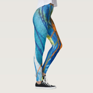 CALactive Blue Freestyle Yoga Leggings