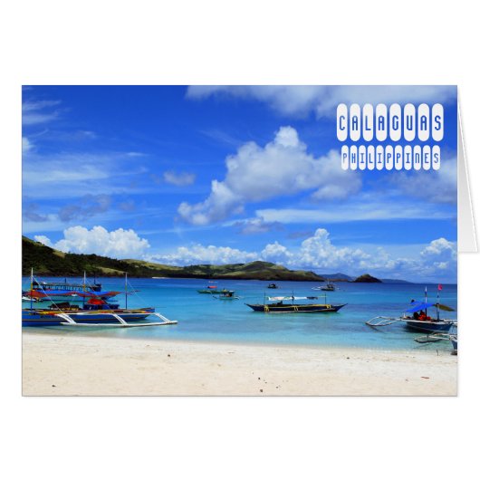 Calaguas Island in Philippines Cards (Front Horizontal)