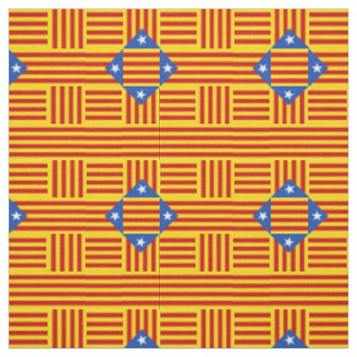Calalonia & Catalan Flag fashion, travel/sports v3 Fabric