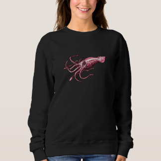 Calamari Squid Food  Retro Men Women Kids Sweatshirt
