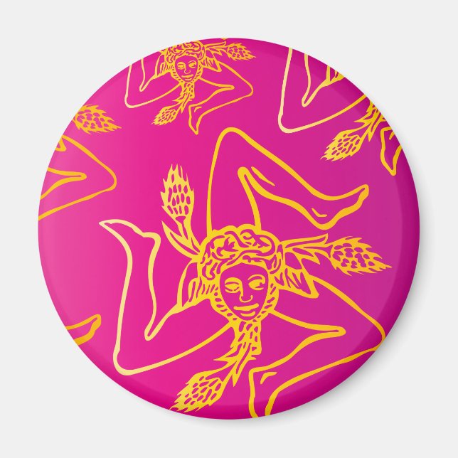 Calamita Color TRINACRIA Magnet (Front)