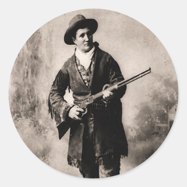 Calamity Jane 1895 Classic Round Sticker (Front)