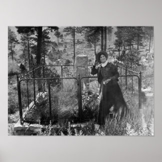 Calamity Jane At Wild Bill Hickok's Grave Poster