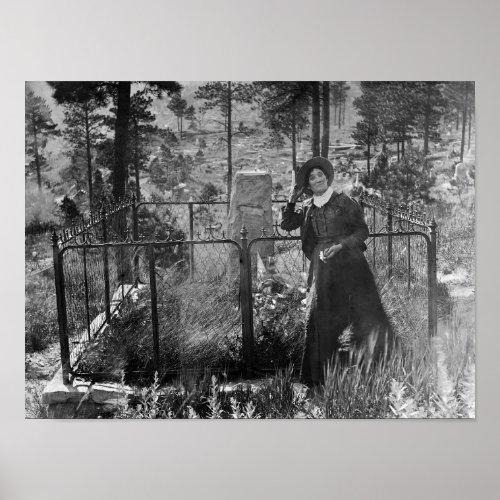 Calamity Jane At Wild Bill Hickoks Grave Poster