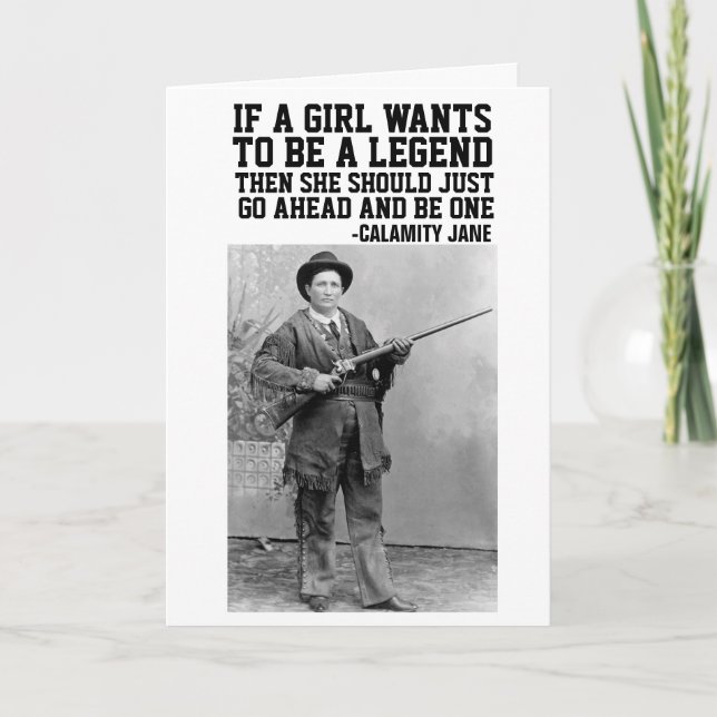 CALAMITY JANE COWGIRL ALL-OCCASION GREETING CARDS (Front)