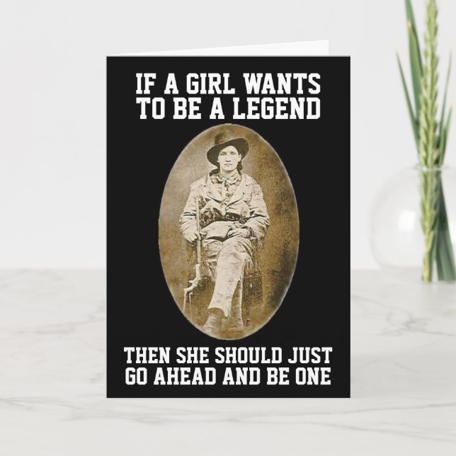 CALAMITY JANE COWGIRL BIRTHDAY GIANT CARDS (Front)