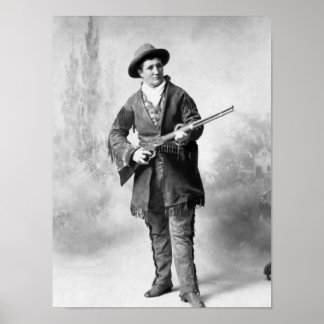 Calamity Jane Holding A Rifle - 1895 Poster
