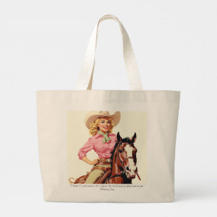 Calamity Jane: Trail Blazers Large Tote Bag