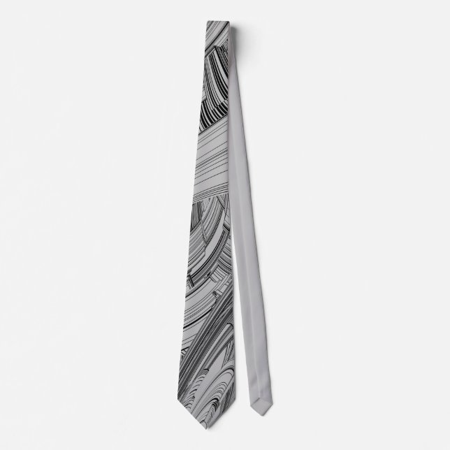 Calamity Storm Center Modern Art Neck Tie (Front)