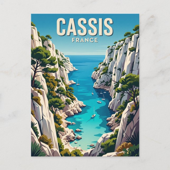 Calanques de Cassis France Postcard (Front)