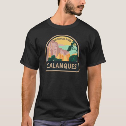 Calanques National Park France Vintage T_Shirt