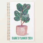 Calathea Prayer Plant Watercolor Houseplant CUSTOM Planner<br><div class="desc">Hello! I hope you like this original artwork design. Add your own text,  change the colors or fonts to personalize it. Check my shop for more designs. If you'd like something custom please let me know.</div>