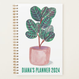 Calathea Prayer Plant Watercolor Houseplant CUSTOM Planner