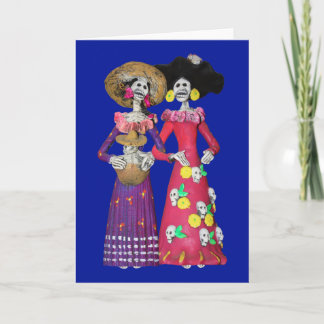 Calavera Amigas Card