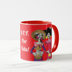 Calavera Amigas Mug