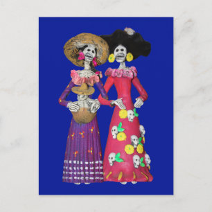 Calavera Amigas Postcard