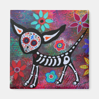 Calavera chihuahua Day of the Dead Magnet