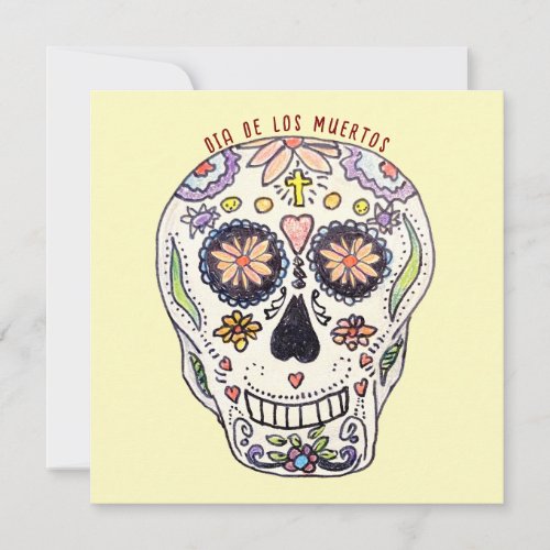 Calavera Dia De Los Muertos Invitation