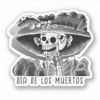 Calavera Dia De Los Muertos Sticker