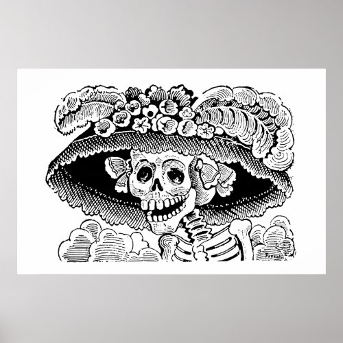 Calavera Garbancera by Jos Guadalupe Posada Poster