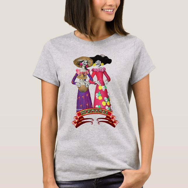 Calavera Hermanas T-Shirt (Front)
