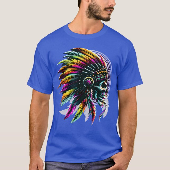 Calavera Indio Nativo T-Shirt (Front)