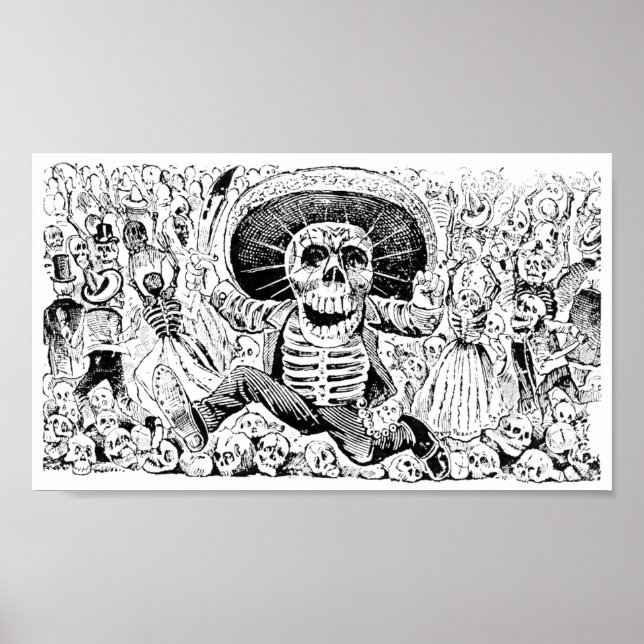 Calavera Oaxaqueña by José Guadalupe Posada 1903 Poster (Front)