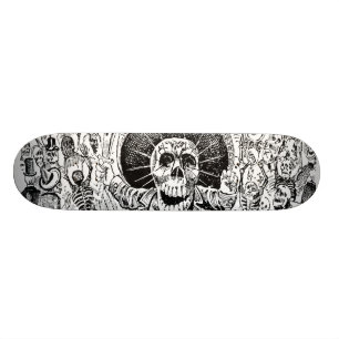 Calavera Oaxaqueña by José Guadalupe Posada 1903 Skateboard