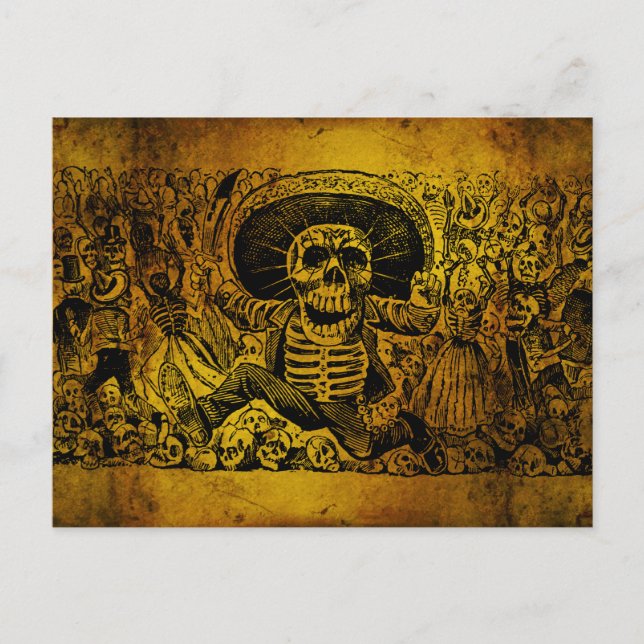 Calavera Oaxaqueña by José Guadalupe Posada Postcard (Front)