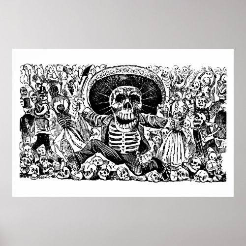 Calavera Oaxaquea by Jos Guadalupe Posada Poster