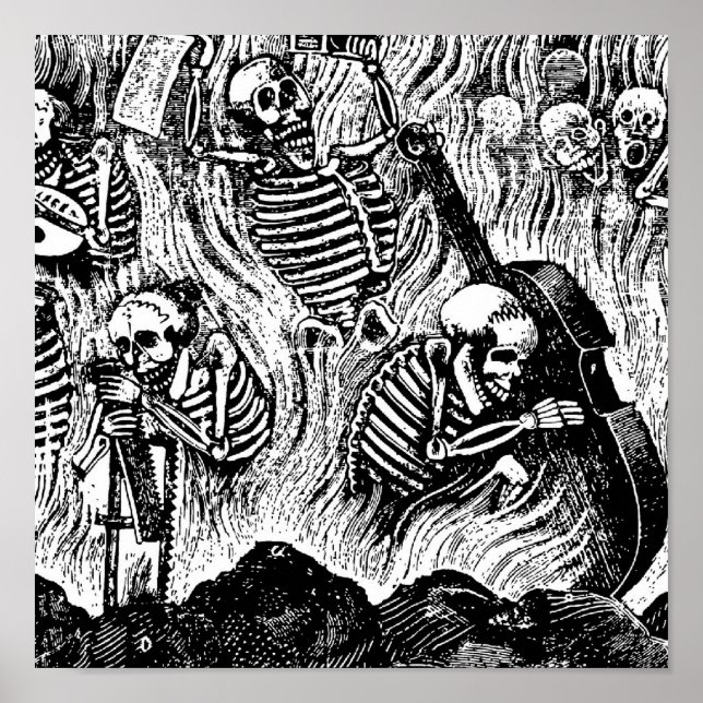 Calavera of Artists and Artisans c. 1900s Mexico Poster (Front)