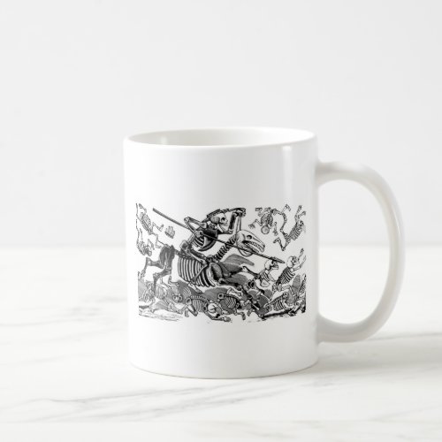 Calavera of Don Quixote circa early 1900s Coffee Mug