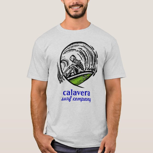 calavera surf company -design 2 T-Shirt (Front)