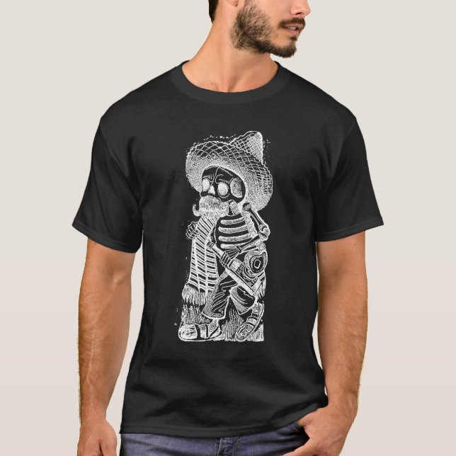 Calaveras From the Heap by José Guadalupe Posada T-Shirt (Front)