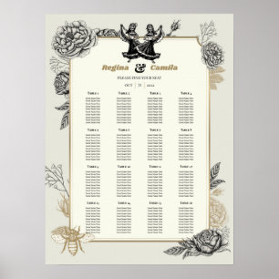Calaveras (Lesbian) Wedding Seating Chart