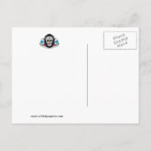 Calaveras Sugar Skull & Flourishes Save the Date Announcement Postcard (Back)