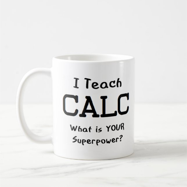 calc teach coffee mug (Left)