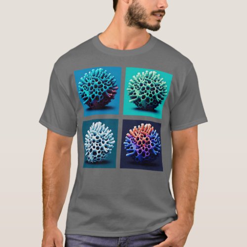 Calcareous Sponge Art Cool Underwater 1 T_Shirt