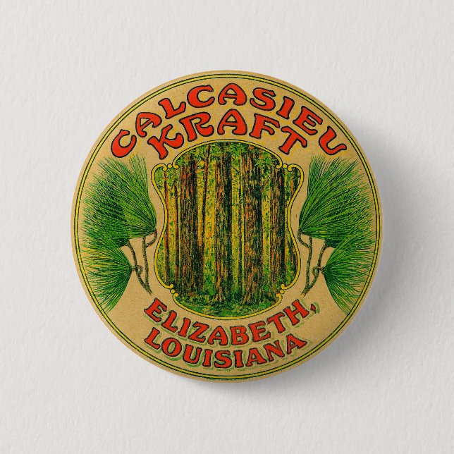Calcasieu Kraft Bags Button (Front)