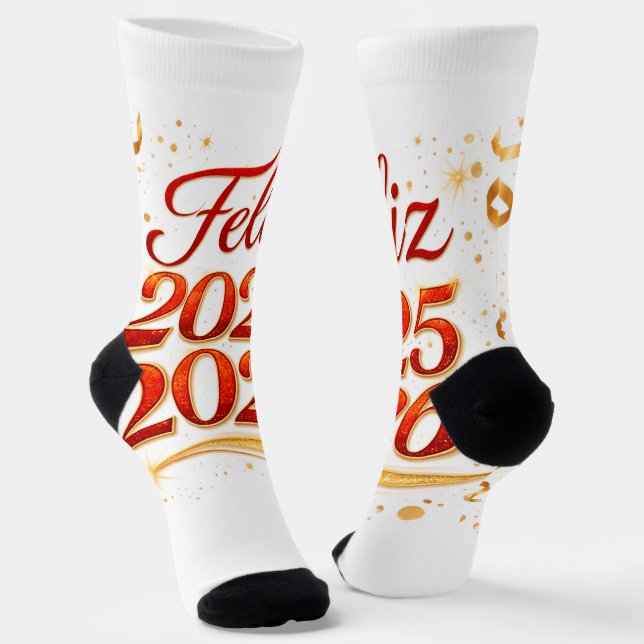 Calcetines Premium Sostenibles con Diseño “Feliz 2 Socks (Angled)