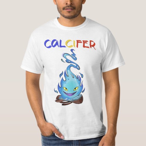 Calcifer fire blue T_Shirt