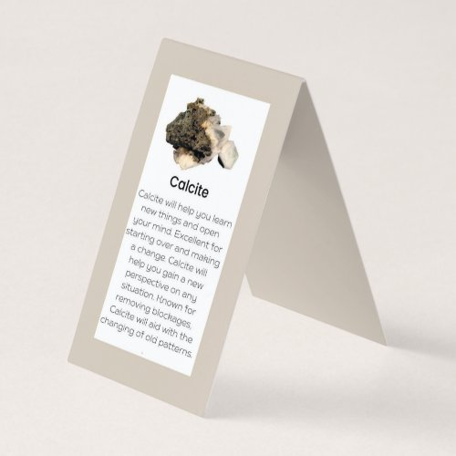 Calcite Crystal Meaning Jeweler  Business Card