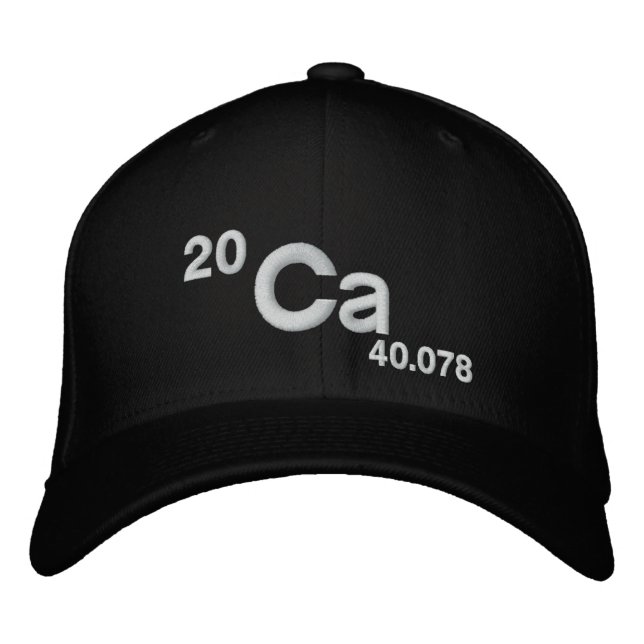 Calcium Does A Body Good Embroidered Baseball Hat (Front)