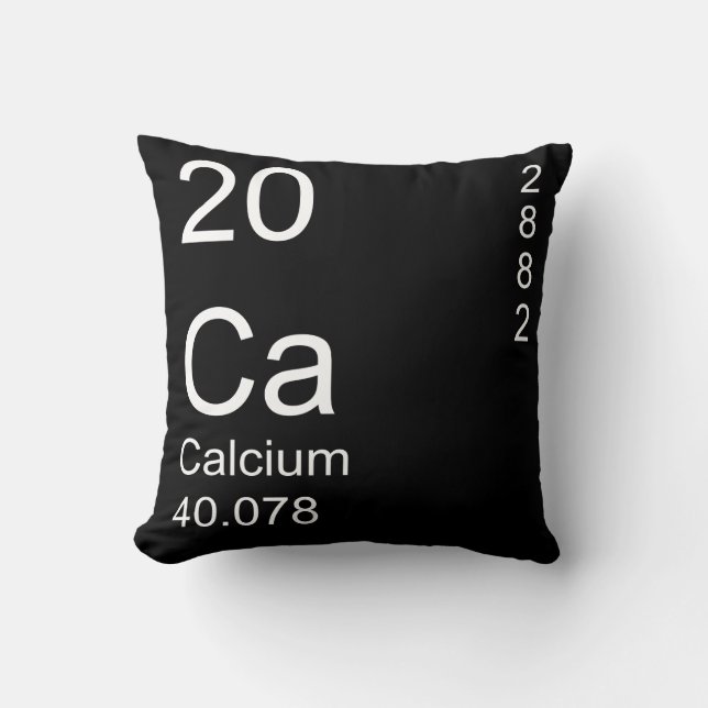 Calcium Throw Pillow (Front)