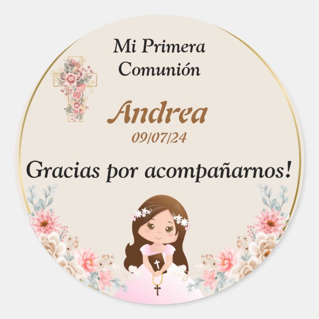 Calcomania Classic Round Sticker (Front)