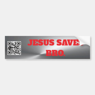 Calcomanía Para Auto Jesus saves brother Jesus Chr Bumper Sticker