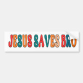 Jesus Saves Bumper Sticker - 10x3 Inch Rectangle Vinyl Car Decal, Sun-Resistant & Durable - View #9