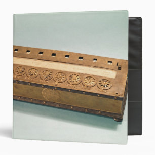 Calculating machine invented by Blaise Pascal 3 Ring Binder