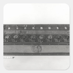 Calculating Machine invented Square Sticker