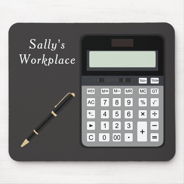 Calculator and Pen Mouse Pad (Front)